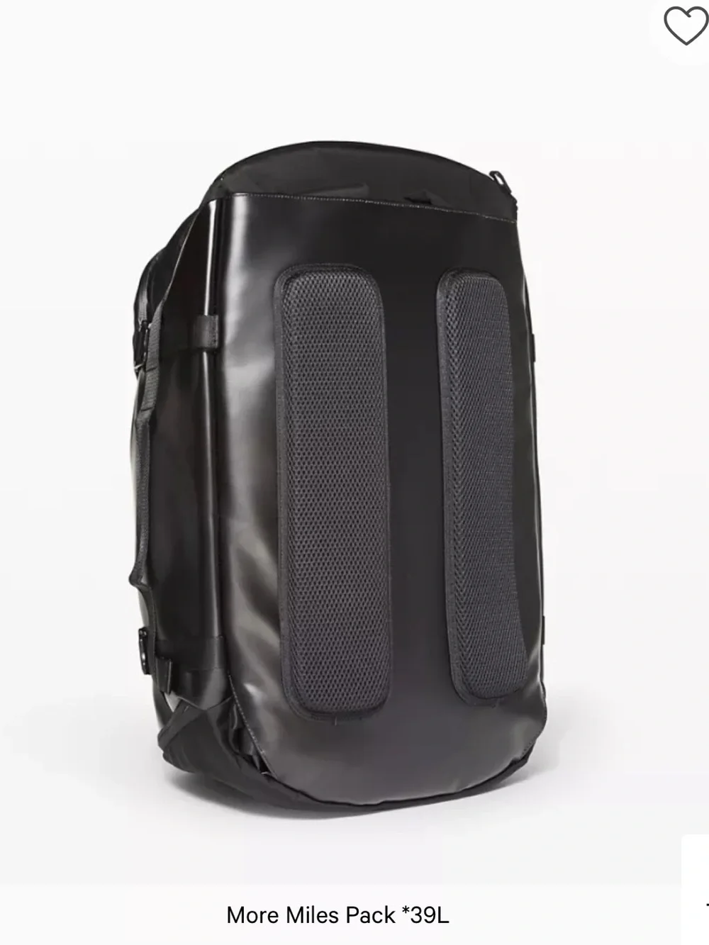Lululemon More Miles Pack 39L Travel Weakener Duffle Backpack Water-Repellent